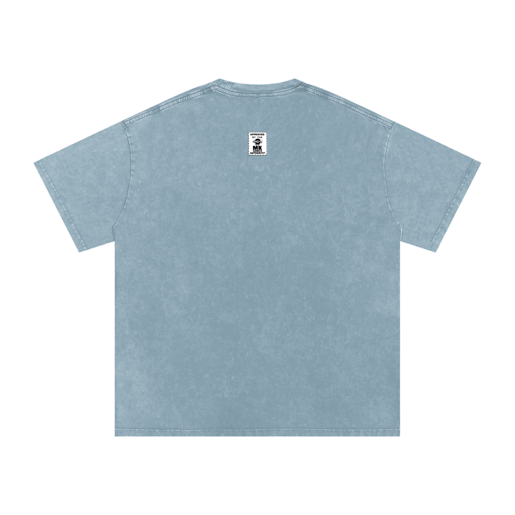Maneater - Snow Washed Oversized Cotton T-Shirt