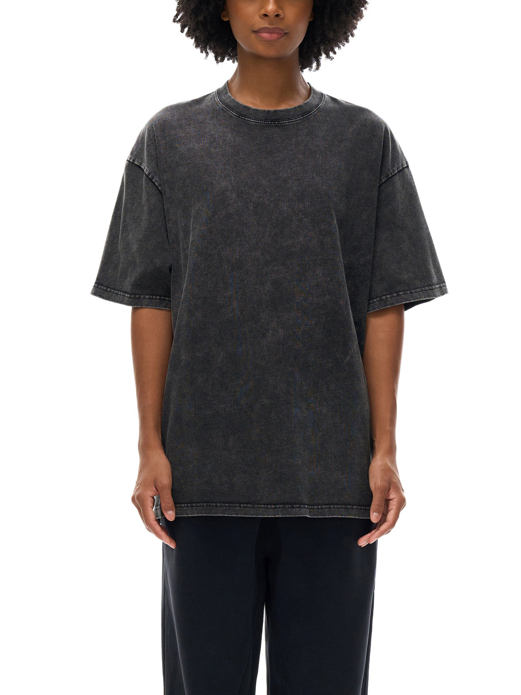 Maneater - Snow Washed Oversized Cotton T-Shirt