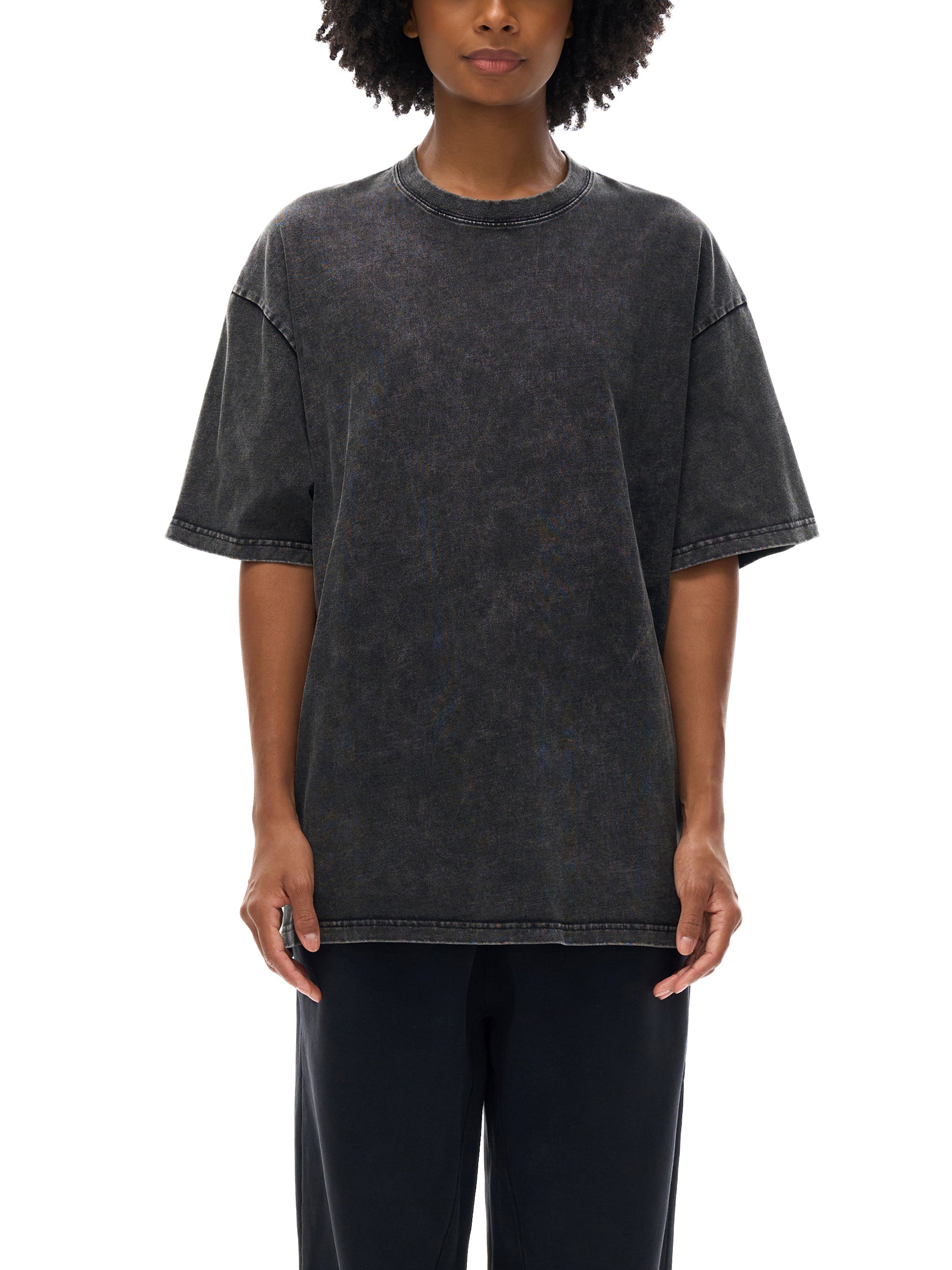 Maneater - Snow Washed Oversized Cotton T-Shirt